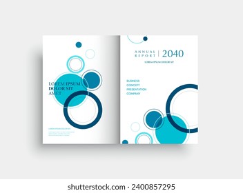 Brochure template layout, cover design annual report.