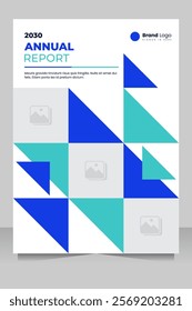 Brochure template layout cover design annual report 
