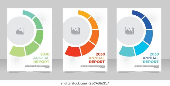 Brochure template layout cover design annual report 