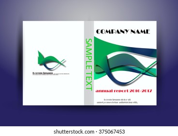 Brochure template layout, cover design annual report, magazine, flyer or booklet background. Vector Illustration.