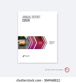 Brochure template layout, cover design annual report, magazine, flyer or booklet in A4 with dynamic arrows and geometric shapes on polygonal background. Vector Illustration.