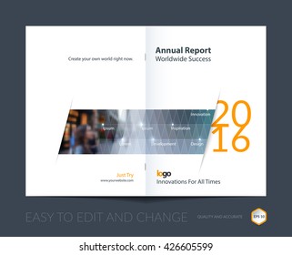 Brochure template layout, cover design annual report, magazine, flyer, leaflet in A4 with grey triangles for business, technology and science with overlay transparency effect. Vector.