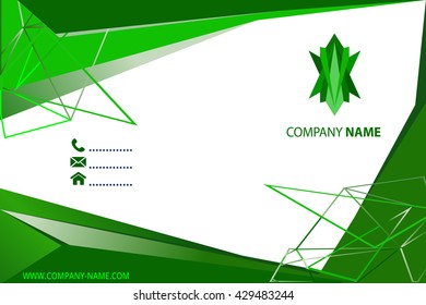 Brochure template layout, cover design annual report, magazine, flyer or booklet in A4 with blue dynamic triangular geometric shapes on polygonal background. Vector Illustration.
