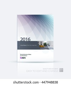 Brochure template layout, cover design annual report, magazine, flyer or booklet in A4 with grey soft wave flower shapes for business and beauty template with beautiful overlap effect. Vector.