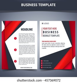 Brochure template layout, cover design annual report, magazine, flyer or booklet in A4 with blue geometric shapes on polygonal background. Vector Illustration.
