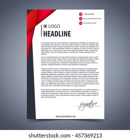 Brochure template layout, cover design annual report, magazine, flyer or booklet in A4 with blue geometric shapes on polygonal background. Vector Illustration.