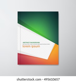 Brochure template layout, cover design annual report, magazine, flyer or booklet in A4 - Vector