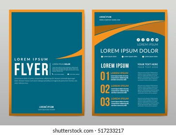 Brochure template layout, cover design annual report, magazine, flyer in A4