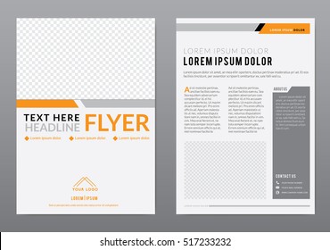 Brochure template layout, cover design annual report, magazine, flyer in A4