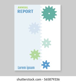 Brochure template layout, cover design annual report, magazine, flyer or booklet in A4