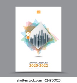 Brochure template layout, cover design annual report, magazine, flyer or booklet in A4, magazine, advertising, poster, leaflet, business layout, polygon vector illustration