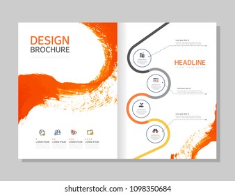 Brochure template layout design