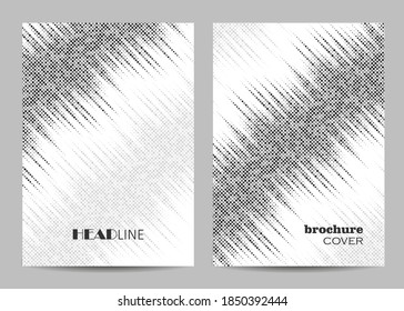 Broschüre Vorlagenlayout Design. Abstrakter gepunkteter Hintergrund.