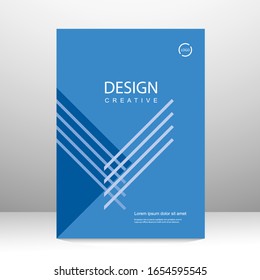 Diseño de diseño de plantilla de folleto. Informe anual, catálogo, Empresa. Promoción Simple Flyer. revista. Ilustración del vector