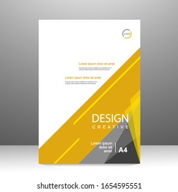 Brochure template layout design. Annual report, catalog, Corporate business. Simple Flyer promotion. magazine. Vector illustration