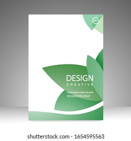 Broschüre Vorlagenlayout Design. Geschäftsbericht, Katalog, Corporate Business. Einfache Flugwerbung. Magazin. Vektorillustration