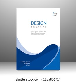 Brochure Template Layout Design. Annual Report, Catalog, Corporate Business. Simple Flyer Promotion. Magazine. Vector Illustration