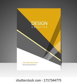 Brochure template layout design. Annual report, catalog, Corporate business. Simple Flyer promotion. magazine. Vector illustration