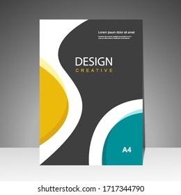 Brochure template layout design. Annual report, catalog, Corporate business. Simple Flyer promotion. magazine. Vector illustration