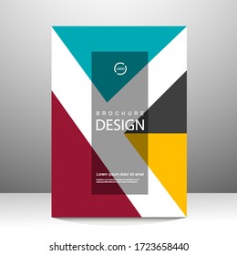 Diseño de diseño de plantilla de folleto. Informe anual, catálogo, Empresa. Promoción Simple Flyer. revista. Ilustración del vector