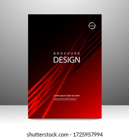 Diseño de diseño de plantilla de folleto. Informe anual, catálogo, negocio corporativo. Promoción simple de volante. de la barra Formato. Ilustración del vector