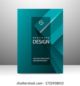 Brochure template layout design. Annual report, catalog, Corporate business. Simple Flyer promotion. magazine. Vector illustration