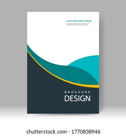 Brochure template layout design. Annual report, catalog, Corporate business. Simple Flyer promotion. magazine. Vector illustration