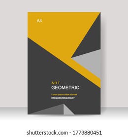 Broschüre Vorlagenlayout Design. Geschäftsbericht, Katalog, Corporate Business. Einfache Flugwerbung. Magazin. Vektorgrafik