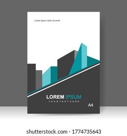 Brochure template layout design. Annual report, catalog, Corporate business. Simple Flyer promotion. magazine. Vector illustration