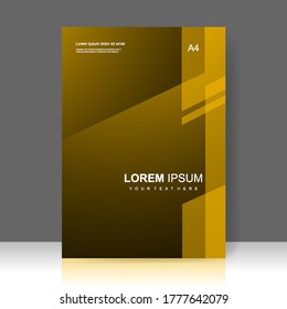 Diseño de diseño de plantilla de folleto. Informe anual, catálogo, negocio corporativo. Promoción simple de volante. de la barra Formato. Ilustración del vector