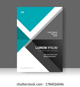 Brochure template layout design. Annual report, catalog, Corporate business. Simple Flyer promotion. magazine. Vector illustration