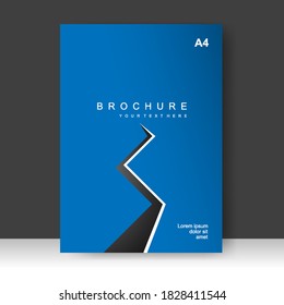 Brochure template layout design. Annual report, catalog, Corporate business. Simple Flyer promotion. magazine. Vector illustration