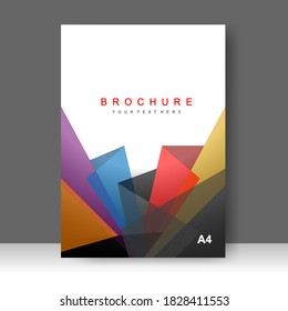 Brochure template layout design. Annual report, catalog, Corporate business. Simple Flyer promotion. magazine. Vector illustration