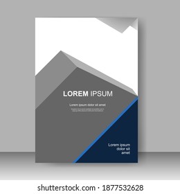 Brochure template layout design. Annual report, catalog, Corporate business. Simple Flyer promotion. magazine. Vector illustration