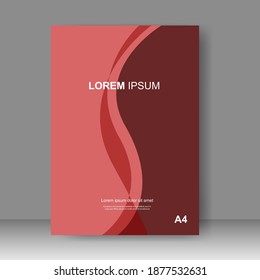 Broschüre Vorlagenlayout Design. Geschäftsbericht, Katalog, Corporate Business. Einfache Flugwerbung. Magazin. Vektorgrafik