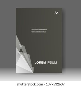 Broschüre Vorlagenlayout Design. Geschäftsbericht, Katalog, Corporate Business. Einfache Flugwerbung. Magazin. Vektorgrafik