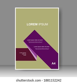 Diseño de diseño de plantilla de folleto. Informe anual, catálogo, negocio corporativo. Promoción simple de volante. de la barra Formato. Ilustración del vector