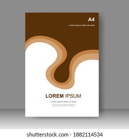 Diseño de diseño de plantilla de folleto. Informe anual, catálogo, negocio corporativo. Promoción simple de volante. de la barra Formato. Ilustración del vector
