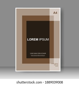 Brochure template layout design. Annual report, catalog, Corporate business. Simple Flyer promotion. magazine. Vector illustration