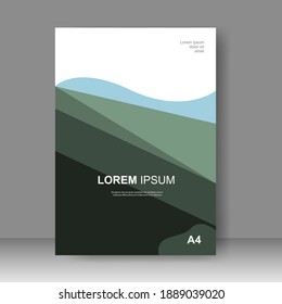 Brochure template layout design. Annual report, catalog, Corporate business. Simple Flyer promotion. magazine. Vector illustration