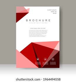 Brochure template layout design. Annual report, catalog, Corporate business. Simple Flyer promotion. magazine. Vector illustration
