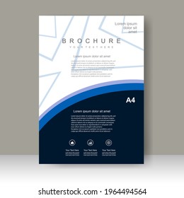 Brochure template layout design. Annual report, catalog, Corporate business. Simple Flyer promotion. magazine. Vector illustration