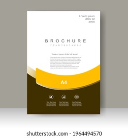 Brochure template layout design. Annual report, catalog, Corporate business. Simple Flyer promotion. magazine. Vector illustration