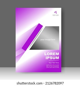 Broschüre Template Layout Design. Geschäftsbericht, Poster, Katalog, Corporate Business. Einfache Flugwerbung. Magazin. Vektorgrafik