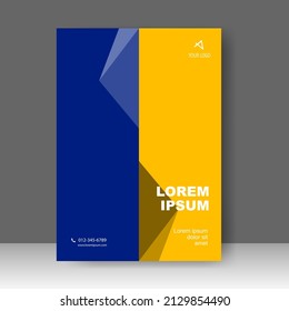 Diseño de diseño de plantilla de folleto. Informe anual, catálogo, negocio corporativo. Promoción simple de volante. de la barra Formato. Ilustración del vector