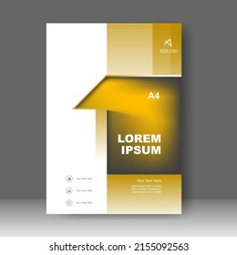 Brochure template layout design. Annual report, catalog, Corporate business. Simple Flyer promotion. magazine. Vector illustration