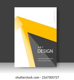 Broschüre Template Layout Design. Geschäftsbericht, Katalog, Corporate Business. Einfache Flugwerbung. Magazin. Vektorgrafik