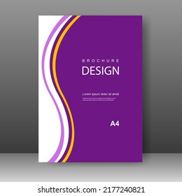Diseño de diseño de plantilla de folleto. Informe anual, catálogo, negocio corporativo. Promoción simple de volante. de la barra Formato. Ilustración del vector