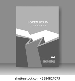 Diseño de diseño de plantilla de folleto. Informe anual, catálogo, negocio corporativo. Promoción simple de volante. de la barra Formato. Ilustración del vector