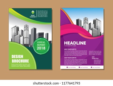 Brochure template layout design. Corporate business annual report, catalog, magazine, flyer